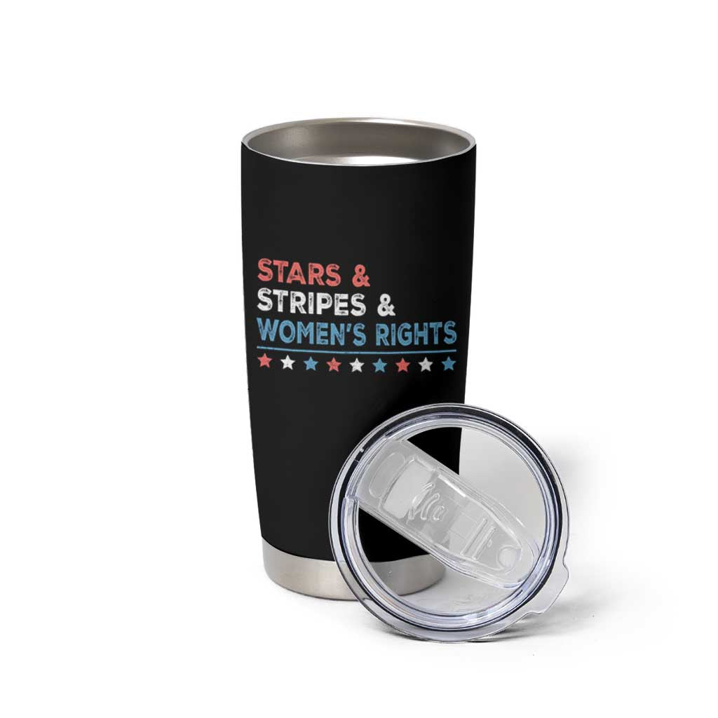 Stars Stripes And Women's Rights Tumbler Cup 4th Of July Equal Rights - Wonder Print Shop