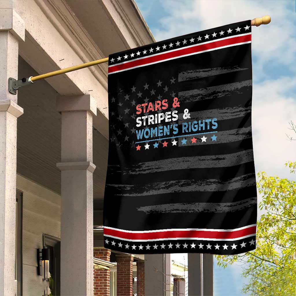 Stars Stripes And Women's Rights Garden Flag 4th Of July Equal Rights