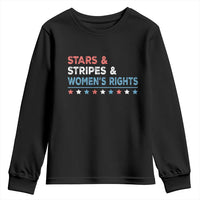 Stars Stripes And Women's Rights Youth Sweatshirt 4th Of July Equal Rights - Wonder Print Shop