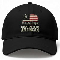 Funny 8647 I Identify As An American Baseball Cap American Flag