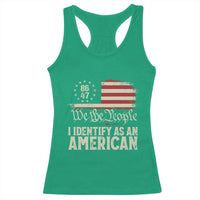 Funny 8647 I Identify As An American Racerback Tank Top American Flag - Wonder Print Shop