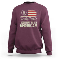 Funny 8647 I Identify As An American Sweatshirt American Flag - Wonder Print Shop