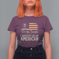 Funny 8647 I Identify As An American T Shirt For Women American Flag - Wonder Print Shop