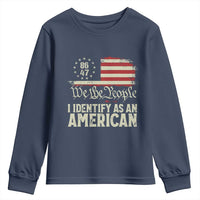 Funny 8647 I Identify As An American Youth Sweatshirt American Flag - Wonder Print Shop