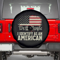 Funny I Identify As An American Spare Tire Cover 4th Of July American Flag - Wonder Print Shop