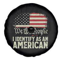 Funny I Identify As An American Spare Tire Cover 4th Of July American Flag - Wonder Print Shop