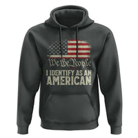 Funny I Identify As An American Hoodie 4th Of July American Flag - Wonder Print Shop