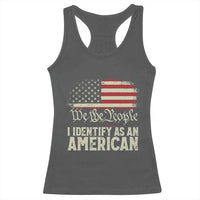 Funny I Identify As An American Racerback Tank Top 4th Of July American Flag - Wonder Print Shop