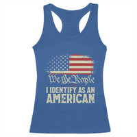 Funny I Identify As An American Racerback Tank Top 4th Of July American Flag - Wonder Print Shop