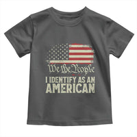 Funny I Identify As An American Toddler T Shirt 4th Of July American Flag - Wonder Print Shop