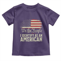 Funny I Identify As An American Toddler T Shirt 4th Of July American Flag - Wonder Print Shop