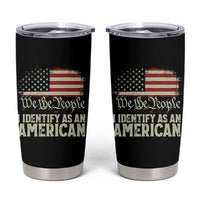 Funny I Identify As An American Tumbler Cup 4th Of July American Flag - Wonder Print Shop