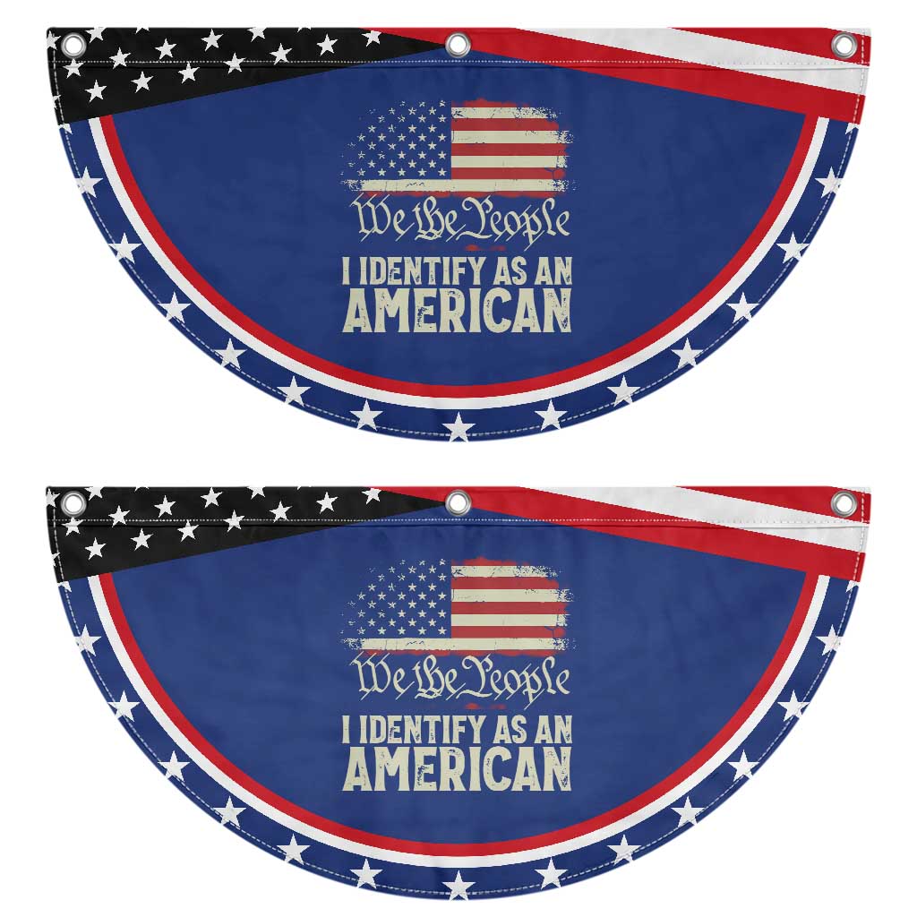 Funny I Identify As An American Patriotic Fan Flag 4th Of July American Flag