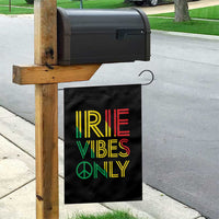 Irie Vibes Only Garden Flag Rasta Reggae Roots Flag Music - Wonder Print Shop