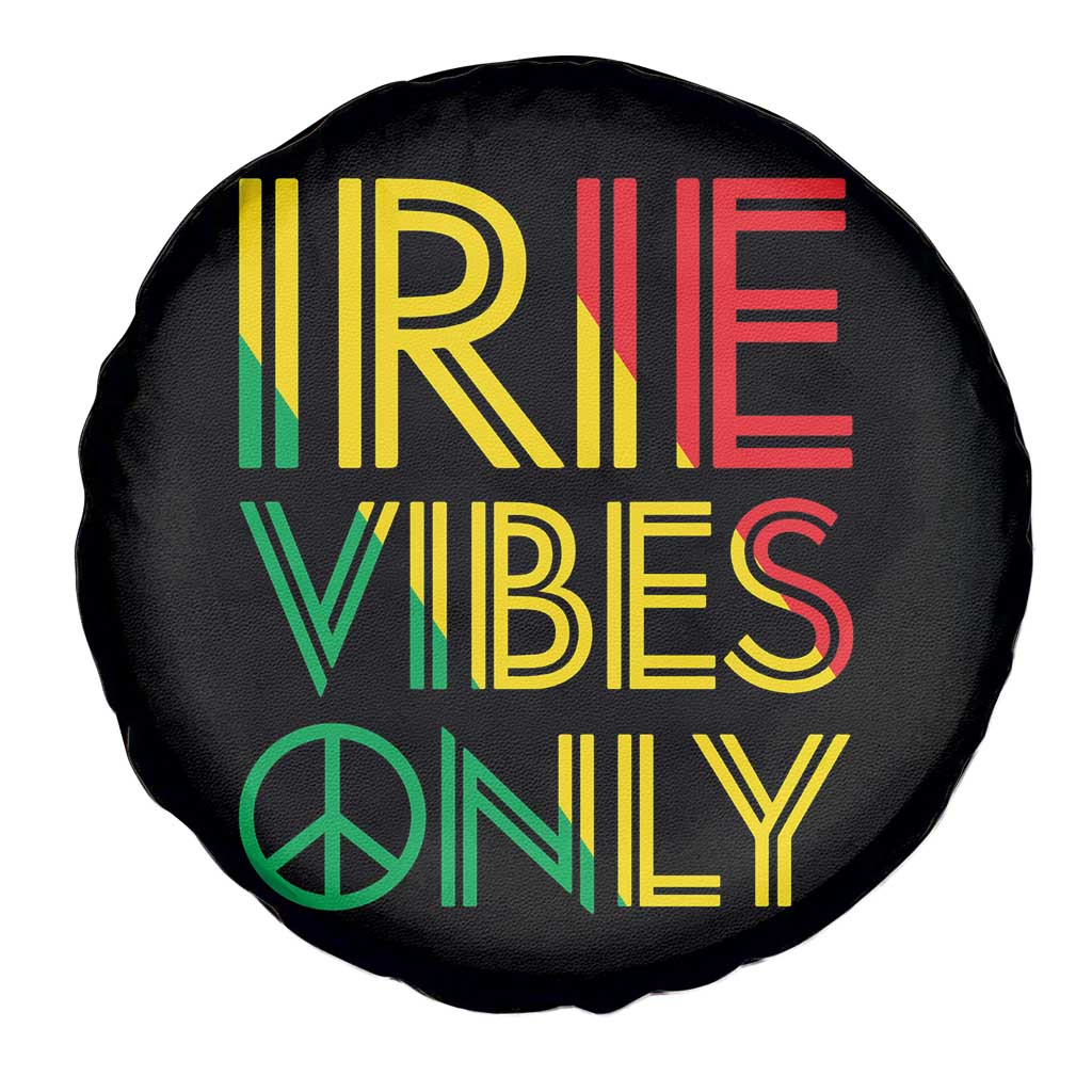 Irie Vibes Only Spare Tire Cover Rasta Reggae Roots Flag Music - Wonder Print Shop
