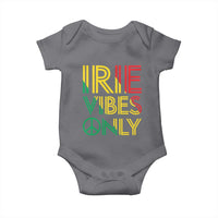 Irie Vibes Only Baby Onesie Rasta Reggae Roots Flag Music - Wonder Print Shop