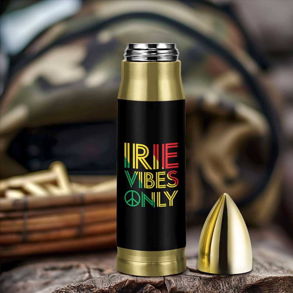 Irie Vibes Only Bullet Tumbler Rasta Reggae Roots Flag Music - Wonder Print Shop