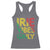Irie Vibes Only Racerback Tank Top Rasta Reggae Roots Flag Music - Wonder Print Shop