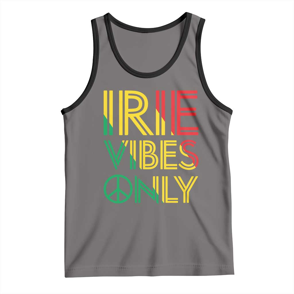 Irie Vibes Only Tank Top Rasta Reggae Roots Flag Music - Wonder Print Shop