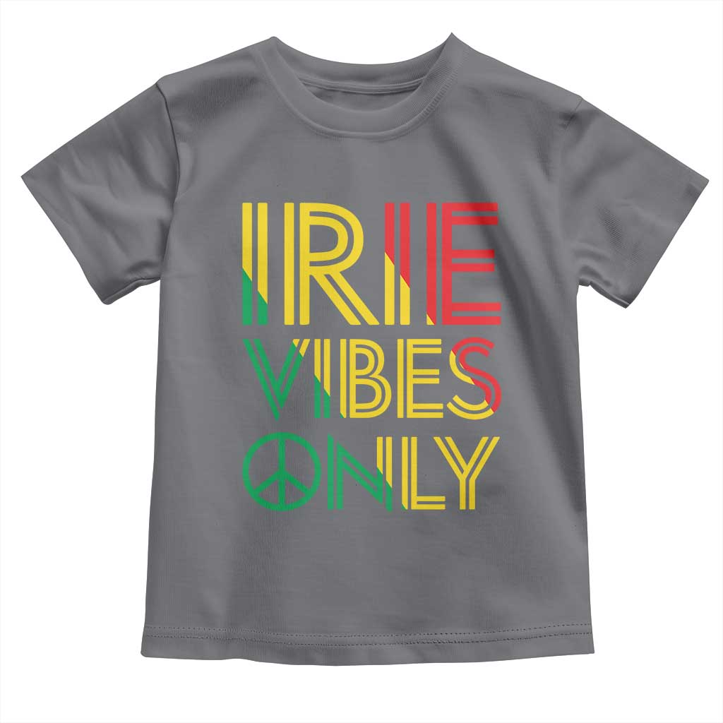 Irie Vibes Only Toddler T Shirt Rasta Reggae Roots Flag Music - Wonder Print Shop