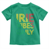 Irie Vibes Only Toddler T Shirt Rasta Reggae Roots Flag Music - Wonder Print Shop