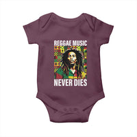 Legend Bob Baby Onesie Reggae Music Never Dies Rasta - Wonder Print Shop