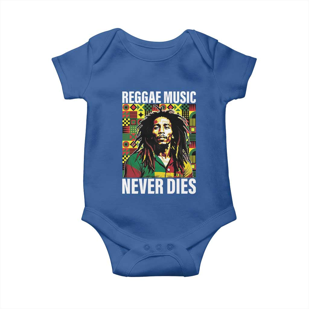 Legend Bob Baby Onesie Reggae Music Never Dies Rasta - Wonder Print Shop