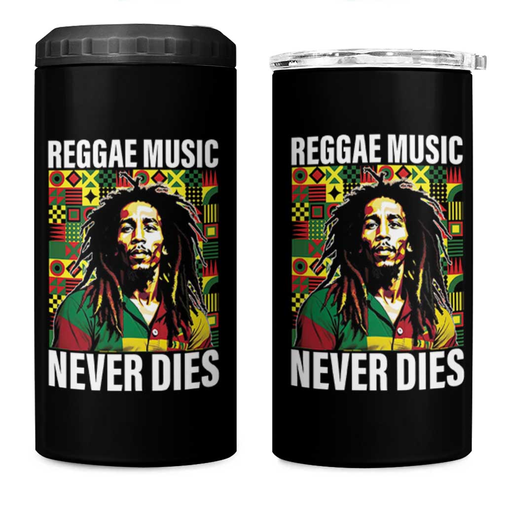 Legend Bob 4 in 1 Can Cooler Tumbler Reggae Music Never Dies Rasta - Wonder Print Shop