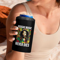 Legend Bob 4 in 1 Can Cooler Tumbler Reggae Music Never Dies Rasta - Wonder Print Shop