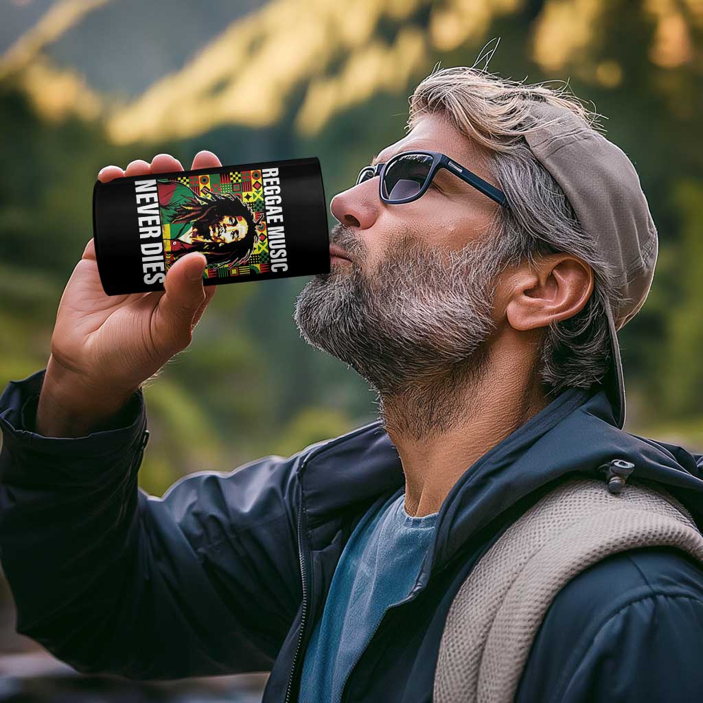 Legend Bob 4 in 1 Can Cooler Tumbler Reggae Music Never Dies Rasta - Wonder Print Shop