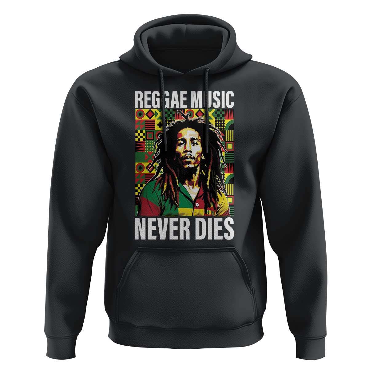 Legend Bob Hoodie Reggae Music Never Dies Rasta - Wonder Print Shop
