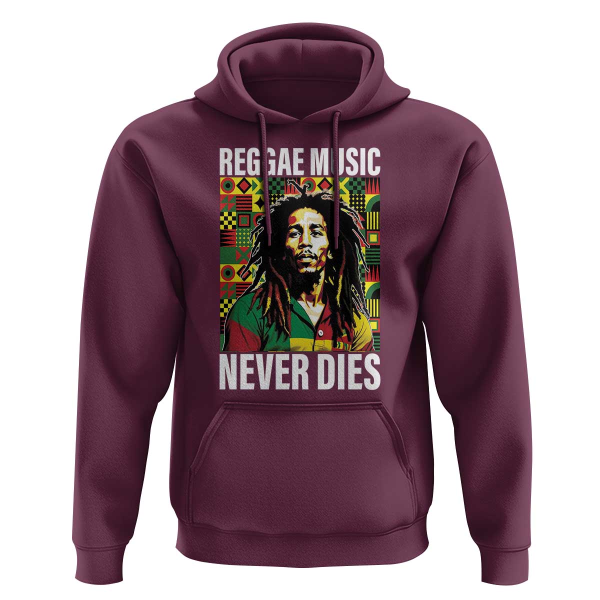Legend Bob Hoodie Reggae Music Never Dies Rasta - Wonder Print Shop