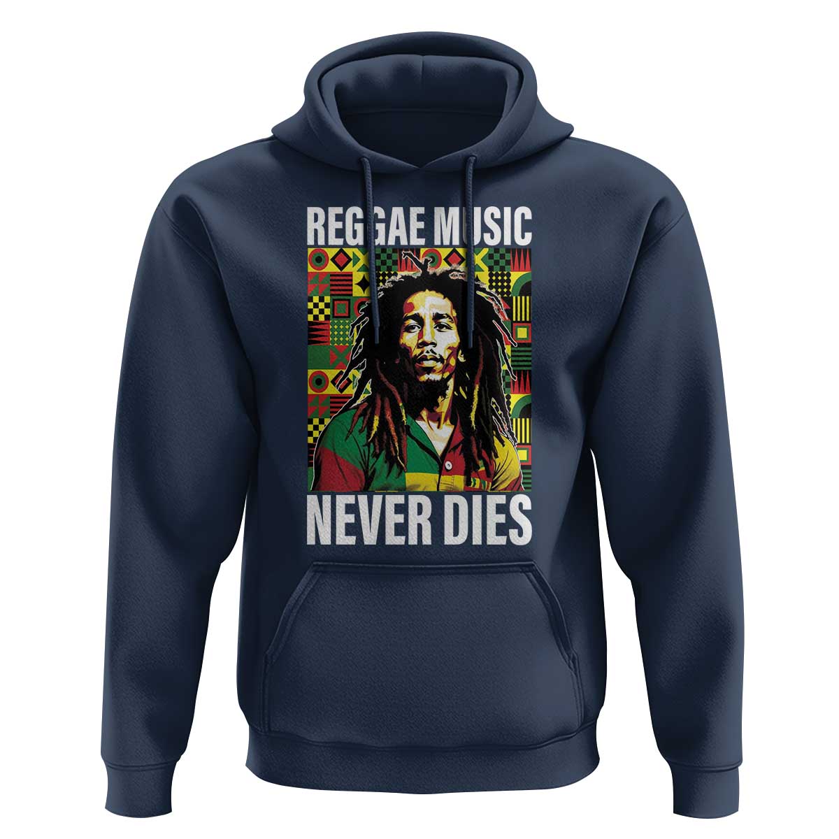 Legend Bob Hoodie Reggae Music Never Dies Rasta - Wonder Print Shop