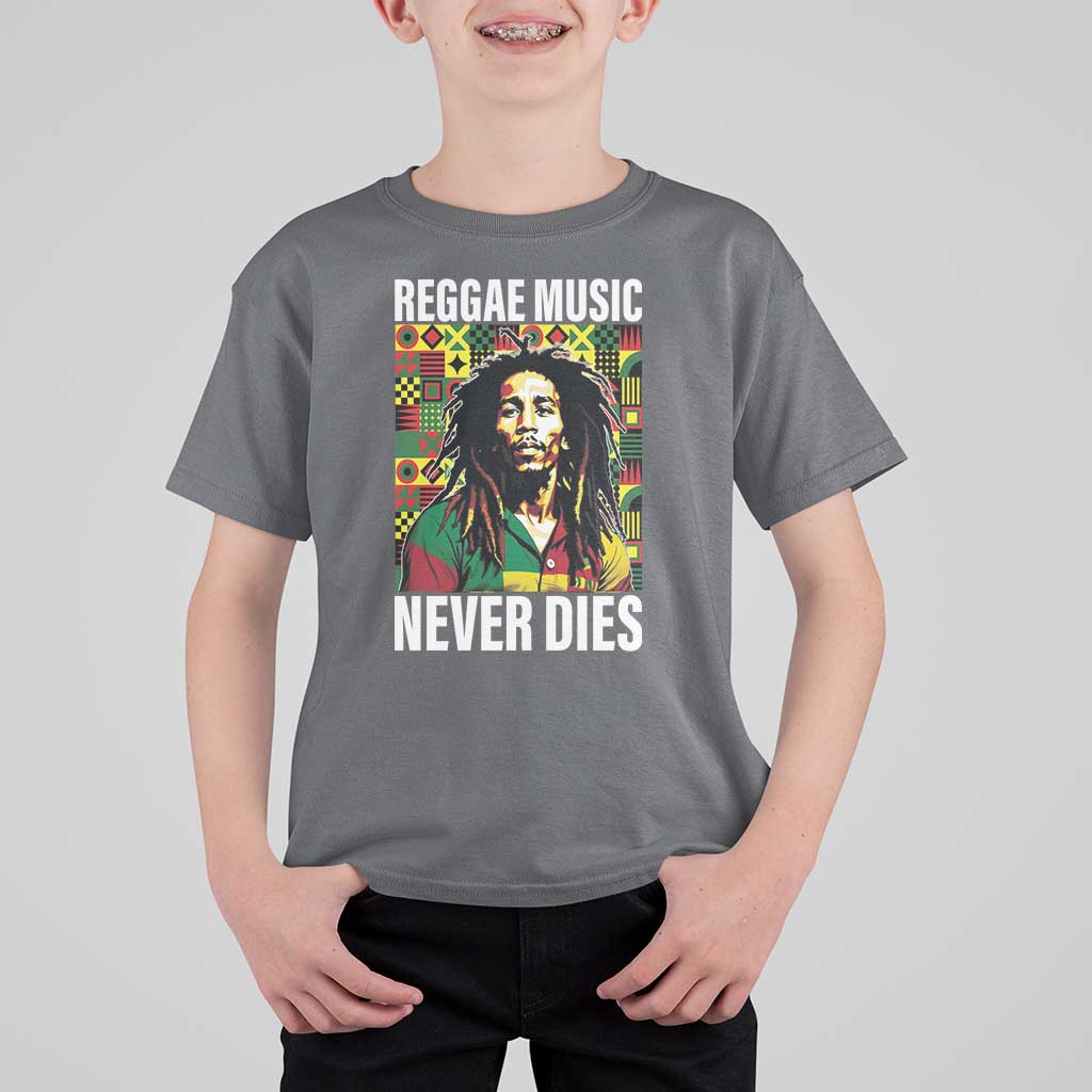 Legend Bob T Shirt For Kid Reggae Music Never Dies Rasta - Wonder Print Shop
