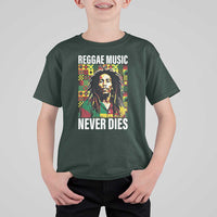 Legend Bob T Shirt For Kid Reggae Music Never Dies Rasta - Wonder Print Shop
