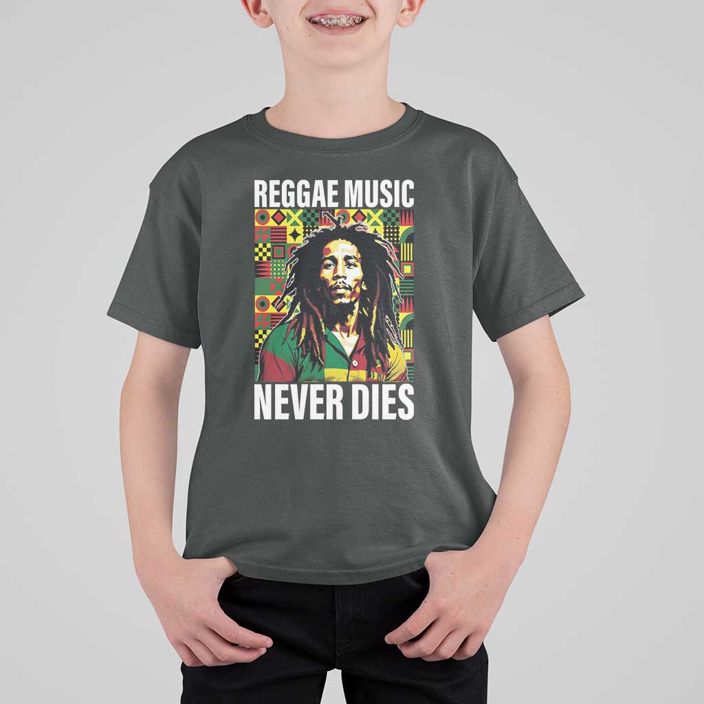 Legend Bob T Shirt For Kid Reggae Music Never Dies Rasta - Wonder Print Shop