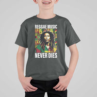 Legend Bob T Shirt For Kid Reggae Music Never Dies Rasta - Wonder Print Shop