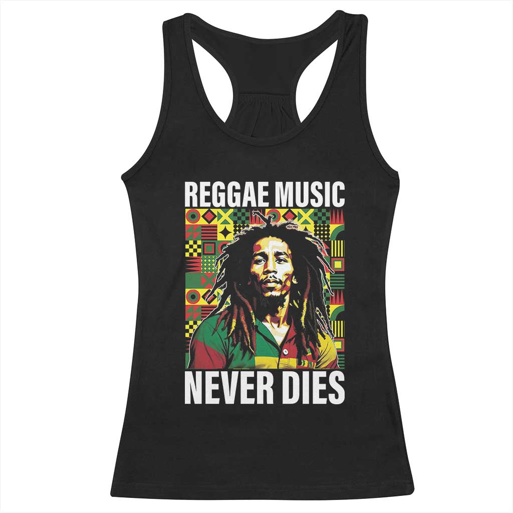 Legend Bob Racerback Tank Top Reggae Music Never Dies Rasta - Wonder Print Shop