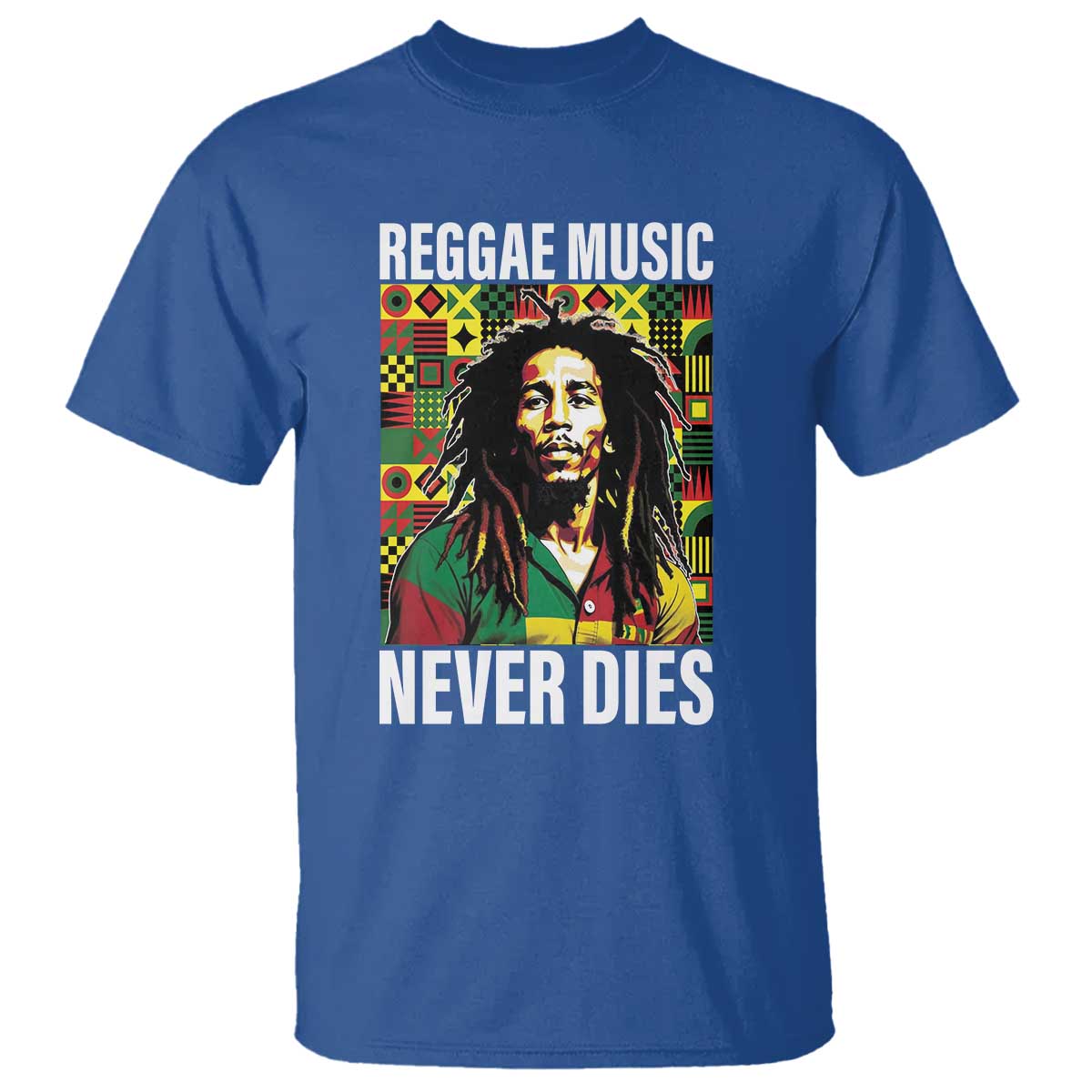 Legend Bob T Shirt Reggae Music Never Dies Rasta - Wonder Print Shop