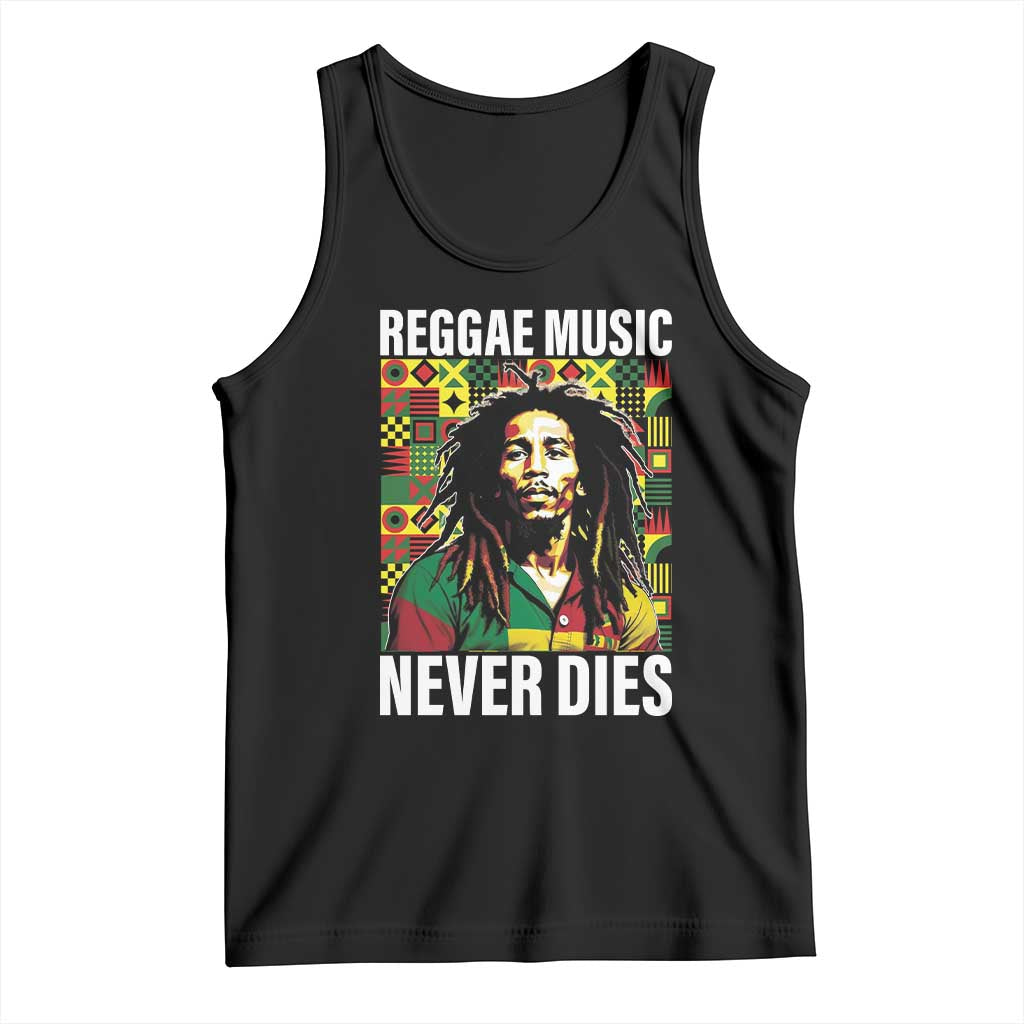 Legend Bob Tank Top Reggae Music Never Dies Rasta - Wonder Print Shop