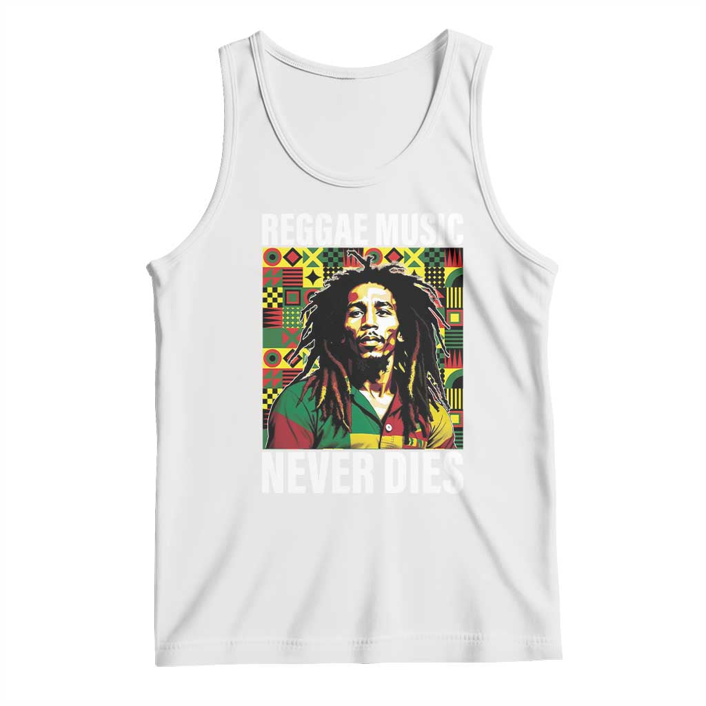 Legend Bob Tank Top Reggae Music Never Dies Rasta - Wonder Print Shop