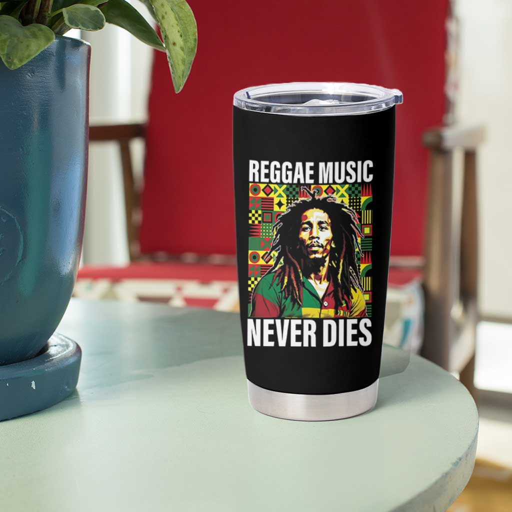 Legend Bob Tumbler Cup Reggae Music Never Dies Rasta - Wonder Print Shop