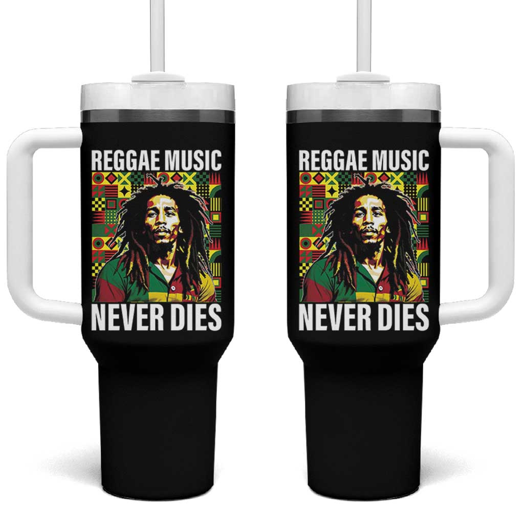 Legend Bob Tumbler With Handle Reggae Music Never Dies Rasta - Wonder Print Shop