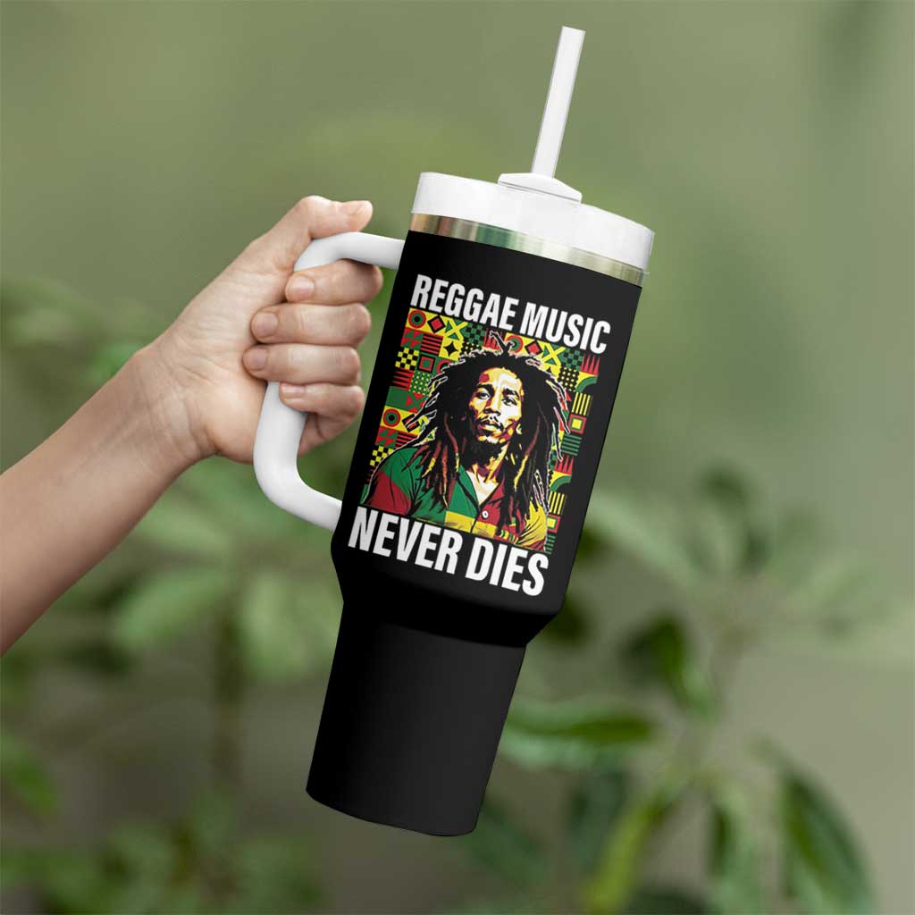 Legend Bob Tumbler With Handle Reggae Music Never Dies Rasta - Wonder Print Shop