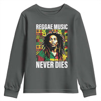 Legend Bob Youth Sweatshirt Reggae Music Never Dies Rasta - Wonder Print Shop
