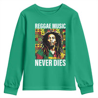 Legend Bob Youth Sweatshirt Reggae Music Never Dies Rasta - Wonder Print Shop