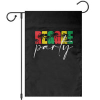 Reggae Party Garden Flag Rastafari Jamaican Palm Tree Music - Wonder Print Shop