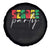 Reggae Party Spare Tire Cover Rastafari Jamaican Palm Tree Music - Wonder Print Shop