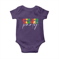 Reggae Party Baby Onesie Rastafari Jamaican Palm Tree Music - Wonder Print Shop