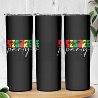Reggae Party Skinny Tumbler Rastafari Jamaican Palm Tree Music - Wonder Print Shop